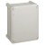 Boîtier industriel plastique - IP55 IK07 - RAL 7035 - 130x130x74 - couv opaque