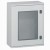 Coffret polyester Marina - IP66 IK10 - RAL 7035 - 610x400x257 mm - porte vitrée