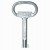 Clé métal pour empreintes - triangle mâle de 9 ou 11 mm (EDF)