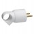 Fiche 2P+T - 16 A - plastique - anneaux - blanc