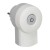 Fiche double fonction - 250 V~ - 16 A avec interrupteur 16 A - blanc