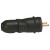 Fiche mâle 2P+T - 16 A - caoutchouc - connexion auto - IP 44 - IK 08 - câble Ø3,5