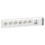 Bloc multiprise fixable - 6x2P+T - sans cordon - interrupteur bipol voyant