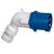 Fiche coudée P17 - IP44 - 16 A - 200/250 V~ - 2P+T - plast