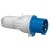 Fiche droite P17 - IP44 - 32 A - 200/250 V~ - 2P+T - plast