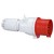 Fiche droite P17 - IP44 - 16 A - 380/415 V~ - 3P+T - plast