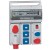 Embase P17 - recevant plastron 280x125 - rail 18 modules - 9 socles 16 A