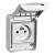 Socle prise logt 10 16A IP65 STD NF 2PT 220V IP65