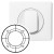 Enjoliveur Céliane - interscénario Radio/ZigBee® - blanc