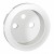 Enjoliveur Céliane - prise 2P+T standard - blanc