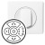 Enjoliveur Céliane - interrupteur centralisé multizones volets roulants CPL/IR - blanc