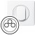 Enjoliveur Céliane - prise TV-R-SAT - blanc
