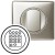 Enjoliveur Céliane - extension tuner et interrupteur communication - titane