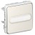 Poussoir NO lumineux porte-étiquette Prog Plexo composable blanc - 10 A