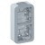 Boîtier à embouts Prog Plexo composable gris - 2 postes verticaux
