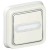 Poussoir NO + NF lumineux Prog Plexo complet encastré blanc - 10 A