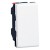 Poussoir Mosaic - 1 module - 6 A - blanc