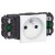 Prise Mosaic pour goulottes DLP- 2P+T - bornes auto