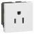 Prise Mosaic - US - 2P+T - 15 A - 2 modules - blanc