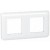 Plaque Mosaic - 2x2 modules horizontal - blanc