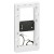 Support lumineux Batibox - pour Mosaic - 2 postes - 4 modules - montage vert