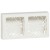 Cadre saillie 2 postes appareillage saillie - blanc