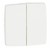 Double va-et-vient appareillage saillie composable - blanc