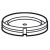 Couvercle de pose pour boîte Batibox béton 895 53/55 - étanche - Ø85