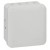 Boîte carrée 80x80x45 étanche Plexo gris - entrée défonç (7) -IP55/IK07- 650°C