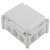 Boîte rectangulaire 180x140x86 étanche Plexo gris - embout (10) -IP55/IK07- 750°C