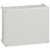 Boîte rectangulaire 360x270x124 étanche Plexo gris-entrée défonç (36) -IP55/IK07- 750°C