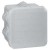 Boîte carrée 80x80x45 étanche Plexo gris - embout gradins (7) -IP55/IK07- 650°C