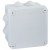 Boîte carrée 105x105x55 étanche Plexo gris - embout gradins (7) -IP55/IK07- 650°C