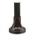 Tube support + pied de fixation l=80mm aluminium noir