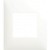 Plaque 1 poste espace evolution  blanc