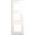 Plaque 3 postes espace evolution blanc