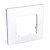 Altira - plaque 2 postes - montage horizontal - entraxe 71 mm - blanc polaire