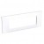 Altira - plaque 3 postes - entraxe 45 mm - blanc polaire