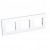 Altira - plaque 3 postes - montage horizontal - entraxe 71 mm - blanc polaire