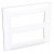 Altira - plaque 2x3 postes - entraxe 45 mm - blanc polaire