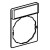 Porte étiquette 30 x 40mm standard Ø 22 avec étiquette ARRET