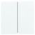 Enjoliveur pour interrupteur double allumage blanc
