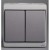 Double va-et-vient - gris- en saillie - IK07 IP55