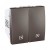 Poussoir 10A 250V CA 2M Graphite