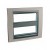 Plaque avec support de fixation inclus 2x6 m horizontal Graphite