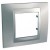 Plaque 2M simple Chrome satiné Aluminium