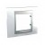 Plaque 2M simple Blanc techno Aluminium
