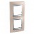Plaque 4M double vertical Cuivre d'onyx Aluminium