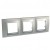 Plaque 6M triple horizontal Nickel mat Aluminium