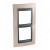 Plaque 4M double vertical cuivre onyx/Graphite